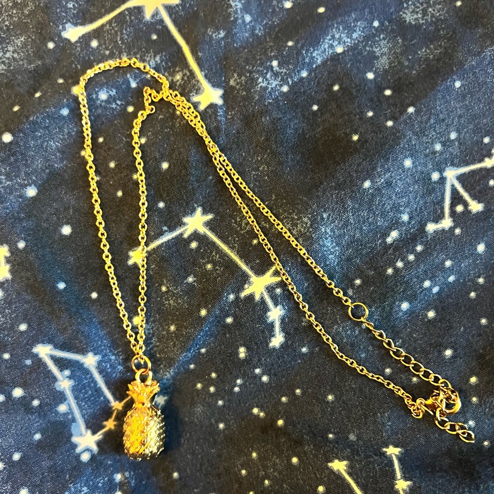 Pineapple Necklace w Chain